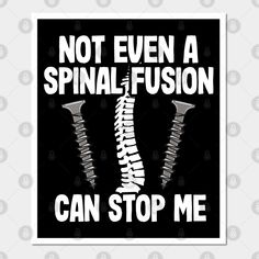 This is a funny bionic spine surgery recovery gift for all member of the bionic spine club and rehab patient who had a spinal surgery, spine replacement or back surgery and going to physical therapy. -- Choose from our vast selection of art prints and posters to match with your desired size to make the perfect print or poster. Pick your favorite: Movies, TV Shows, Art, and so much more! Available in mini, small, medium, large, and extra-large depending on the design. For men, women, and children Spine Surgery Recovery, Injury Quotes, Spinal Fusion Surgery, Surgery Recovery Gift, Spinal Fusion, Spinal Surgery, Spine Surgery, Surgery Recovery, Spinal Cord