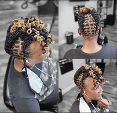 Loc Crown Style, Loc Mohawk Styles, Microlocs Styles, Loc Twist, Loc Nation