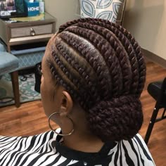 Flat Twist Bun, Twist Pony, Ghana Braids Hairstyles, Flat Twist Hairstyles, Flat Twist Updo, Natural Hair Twist Out, Twisted Hair, Braided Hairstyles For Black Women Cornrows