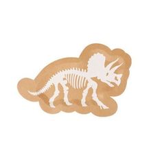 a paper cut out of a dinosaur skeleton