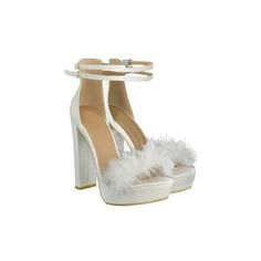 Shoes Png, White Platform Shoes, White High Heels, Chunky Heel Shoes, Chunky Heel Pumps, White Platform