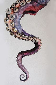 an octopus is painted on the wall with buttons and eyeballs in it's tentacles