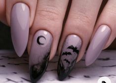 Scary Halloween Nails Design, Dark Nail Art, Halloween Nails Diy, Halloween Manicure, Halloween Nails Easy, Unghie Nail Art, Witchy Nails, Cute Halloween Nails