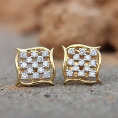 ⚫ This earrings made with natural diamonds in solid 14k yellow gold,⚫ Solid 14k Yellow Gold Stud Earrings Pave Diamond Jewelry⚫ Stud Earrings, Gold Earrings, Diamond Earrings, Fine Jewelry, Handmade Earrings⚫ Special customize for mother's day, Anniversary, Birthday Gift, Valentine, Mother's Day Christmas. ⚫ Item Details:Gross Weight:- 3.047 Grams14k Yellow Gold Weight:- 2.947 GramsDiamond Weight:- 0.5 Ct.Item Size:- 15 x 10 MMItem SKU:- AEOS-1983Please let us know if you required in other gemst Hand Set Diamond Earrings For Wedding, White Diamond Earrings Hand Set For Wedding, Dazzling Hand Set Diamond Earrings For Anniversary, Dazzling Hand-set Diamond Earrings For Anniversary, Hand Set White Diamond Bridal Earrings, White Diamond Hand-set Bridal Earrings, White Diamond Hand Set Bridal Earrings, Hand-set White Diamond Bridal Earrings, Anniversary Yellow Gold Earrings With Single Cut Diamonds