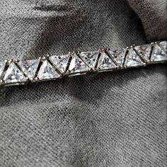 Radiance Diamond Bracelet By Absolute Brand New, Never Worn, W/ Tag & Box 6" In Diameter These Simulated Diamonds Are Stunning! A Beautiful Gift For Any Occasion. Absolutely Gorgeous! Party Diamond Cut Tennis Bracelet, Silver Diamond Cut Bracelet For Party, Elegant Metal Tennis Bracelet For Parties, Elegant Metal Tennis Bracelet For Formal Occasions, Womens Jewelry Bracelets, Diamond Bracelet, Diamond Cuts, Diamonds, Women Jewelry