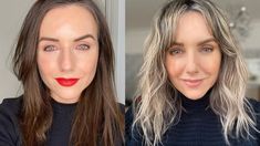 Sali Hughes Hair, Brunette Going Grey, Brown Hair Going Grey, Hair Hashtags, Grey Transition, Sali Hughes, Gray Balayage, Silver White Hair, Grey Hair Transformation