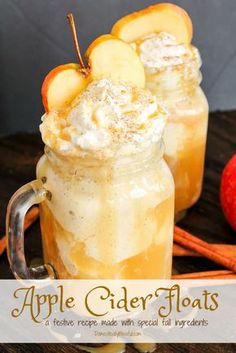 apple cider floats recipe made with special ingredients to make it tasteful and delicious