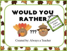 a thanksgiving themed poster with two turkeys and a teacher's name on it