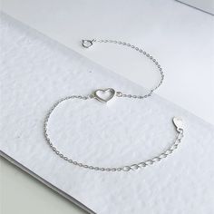 925 Silver Chain Bracelet for women - Silver Chain Bracelet - Cute Bracelet - Everyday Bracelet - Minimalist jewelry -Lover Bracelet - Silver Delicate Bracelet - 925 Sterling Silver Bracelet  - Handmade Gift Simplistic Jewelry, Sterling Silver Bracelets Handmade, Lover Bracelet, Chain Bracelet For Women, Neck Pieces Jewelry, Minimalist Jewellery, Lovers Bracelet, Silver Heart Bracelet, Silver Bracelets For Women