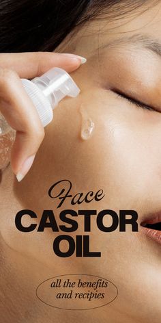 Castor Oil Benefits Skin, Castor Oil For Face, Benefits Of Castor Oil, Castor Oil Uses, Castor Oil For Skin, Beauty Treatments Skin Care, Castor Oil Benefits, Diy Beauty Treatments, Skin Care Wrinkles