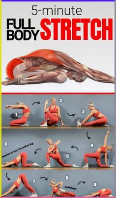 the 5 minute full body stretch is an easy way to get fit and build muscle muscles