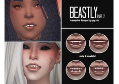 an animated image of a woman's mouth and teeth with different angles to show how it looks like