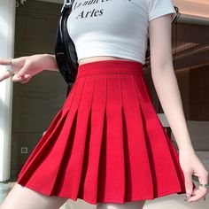 Prisvärda produkter på Temu, Gratis frakt för första beställningen till nya användare Korean Skirts, Womens Pleated Skirt, Fashion 2024, Casual Skirts, Summer Collection, Amazon Tiktok, Pleated Skirt, Casual Style, Trendy Fashion