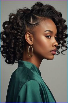 Embrace your natural beauty with trendy natural hair ideas perfect for prom night! Discover 40  stunning hairstyles that celebrate your unique style and personality. Black Hairstyles Fancy, Matric Dance Hairstyles For Black People, Formal Hair Black Women, Matric Dance Hairstyles, Curly Hairstyles For Formal Events, Modest Hairstyle, Prom Hair Inspo, Hair Ideas For Prom, Prom Hairstyles For Black Women