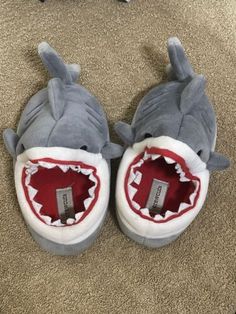 Crewcuts TODDLER Child's SHARK SLIPPERS 6.75” Insole Kids 10 House Shoes | eBay Shark Photos, Shark Pictures, Shark Slippers, Cute Slippers, Cute Shark, Shark Week, Birthday List, Birthday Wishlist, House Shoes