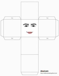 a paper box with an image of a woman's face on it