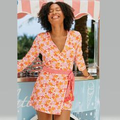 Cabana Life Surfside Beach Wrap Romper Upf 50+ Size S. New With Tags! Ready For The Beach Or Brunch, This Chic Romper Combines Both Comfort & Style. The Side Wrap Gives The Illusion Of A Dress In The Front And Shorts In The Back, Making This One Of Your Go-To Outfits For Both Day & Night. Plus, The Tassel Ties Add The Perfect Touch Of Fun. Features- 50+ Uv Protection Blocks 98% Of Uva + Uvb Rays Tassel Detail On Tie 80% Nylon/20% Spandex Measurements Laying Flat-Pit To Pit=17”, Waist=15.5”, Leng Pink Long Sleeve Swimwear For Vacation, Floral Print Swimwear For Day Out On Vacation, Floral Print Swimwear For Vacation Day Out, Floral Print Long Sleeve Swimwear For Vacation, Long Sleeve Floral Print Swimwear For Vacation, Pink Resort Season Dress For Vacation, Pink Resort Season Vacation Dresses, Casual Pink V-neck Swimwear, Casual Long Sleeve Swimwear For Day Out