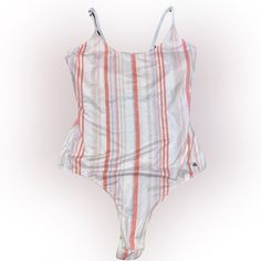 Nwot Lucky Brand Pink & White Striped Bodysuit ! Brand: Lucky Brand Size: Medium Condition: New Without Tags! Please Feel Free To Make An Offer, And Leave Any Additional Questions Below! Bundle To Save $ / Free Shipping On All Bundles! Spring Loungewear, Womens Thermal, Striped Bodysuit, Long Sleeve Floral Top, Sleeveless Bodysuit, One Piece Bodysuit, Hooded Tops, Womens Bodysuit, Black Bodysuit