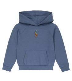 Blue Cotton Hoodie With Embroidered Logo, Blue Hoodie With Embroidered Logo, Cotton Sweatshirt With Kangaroo Pocket, Cotton Hoodie Sweatshirt With Kangaroo Pocket, Crew Neck Cotton Hoodie With Adjustable Hood, Cotton Crew Neck Hoodie With Adjustable Hood, Cotton Hoodie With Kangaroo Pocket, Fleece Hoodie With Embroidered Logo, Cotton Hoodie With Kangaroo Pocket And Crew Neck