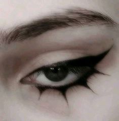 Black And White Makeup, Cute Eye Makeup, Graphic Makeup, White Makeup, Swag Makeup, Smink Inspiration