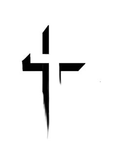 a black and white photo of a cross