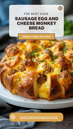 Looking for a crowd-pleasing breakfast? This Sausage Egg and Cheese Monkey Bread is a savory twist on the classic! Each bite is filled with cheesy, sausage-packed goodness that’s perfect for brunches, potlucks, or lazy weekend mornings. Will you try this for your next breakfast gathering?
#BreakfastMonkeyBread #SausageEggCheese #BrunchFavorites #EasyPullApartBread #SavoryRecipes