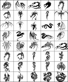 the dragon tattoo designs are very detailed and easy to draw, so you can use them as