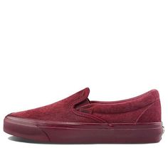 Vans Unisex Vault Classic Slip-On LX Sneakers Red Wine Red VN0A45JK9RH (SNKR/Cozy/Skate/Light) Vans Slip On, Vans Shoes, Wine Red, Red Wine, Slip On, Wine, Sneakers, Red