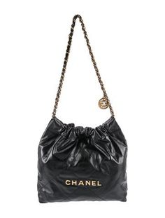 Chanel HoboFrom the Spring/Summer 2023 Collection by Virginie ViardBlack CalfskinInterlocking CC LogoGold-Tone HardwareChain-Link Shoulder StrapsTwill Lining & Single Interior PocketSnap Closure at TopIncludes Box & Dust Bag Fluffy Bag, Spring Summer 2023, Trash Bag, Trash Bags, 2023 Collection, Belt Shop, Saint Laurent Bag, Work Bags, Hobo Handbags