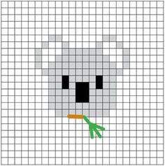 a cross stitch pattern with an image of a snowman's face and carrot