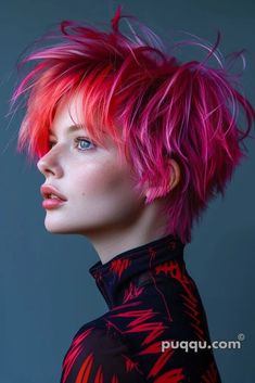 Mullet Haircuts for Women: A Style Statement Worth Trying - Puqqu Pink Punk Hair, Mullet Haircuts, Graduation Hairstyles With Cap, Cute Hair Colors, Extension Hair, Edgy Haircuts, Split Hair, Bow Hairstyle