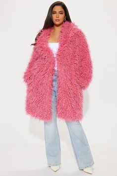 Available In Charcoal And Hot Pink. Coat Collar Long Sleeve Faux Fur Open Front Fully Lined Shell / Lining 100% Polyester Disclaimer: Garment Shedding May Occur Imported | Posh Life Faux Fur Coat in Hot Pink size XS by Fashion Nova Hot Pink Coat, Hot Pink Fashion, Coat Collar, Pink Coat, Faux Fur Coat, In Hot, Pink Fashion, Fashion Nova, Fur Coat