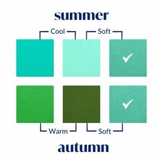 the different shades of green and blue are shown in this diagram, which shows how to use