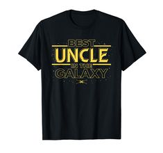 PRICES MAY VARY. Official Star Wars Merchandise Star Wars T Shirts for Uncle; Star Wars Father’s Day T Shirts; Star Wars Gifts for Uncle; Uncle Birthday; Star Wars Shirts for Family; Tee Shirts for Uncle; Hoodies for Uncle; Father’s Day; Best Uncle; In the Galaxy; Star Wars Uncle; Uncle Father’s Day Lightweight, Classic fit, Double-needle sleeve and bottom hem Birthday Star Wars, Galaxy Birthday, Star Wars T Shirts, Birthday Father, Uncle Tshirt, Uncle Birthday, Galaxy Shirt, Galaxy T Shirt, Gifts For Uncle