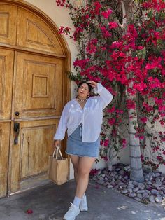 Plus Size 2023 Outfits, Clean Girl Aesthetic Outfits Plus Size, Plus Size Clean Girl Aesthetic, Plus Size Summer Outfits Aesthetic, Denim Skirt Outfit Plus Size, Plus Size Denim Skirt Outfit, Summer Plus Size Outfits 2023, Plus Size Summer Outfits 2023, Beach Outfit Plus Size