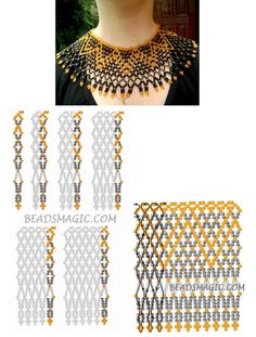 the bead magic necklace is designed to look like it has been made with beads