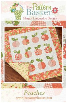 the pattern basket book features peaches and apples