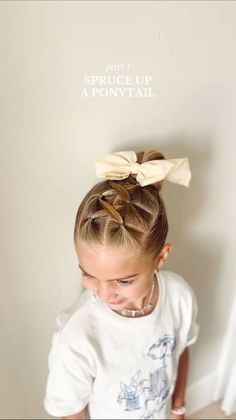 Aynsley Ovard Jorgensen | Name a better series!!!! So excited for this one! Ponytails are our go-to especially for after school activities! ✨ products are @saleehair... | Instagram Toddler Half Up Half Down Hair, Toddler Ponytail Hairstyles, Toddler Wedding Hair, Aynsley Ovard, Short Hair For Kids, Half Up Hairstyle, Girl Hairdos, Kid Hair