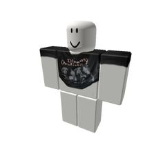 a white and black lego figure with a smile on it's face