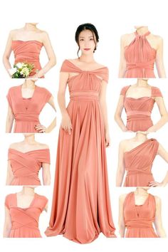 Infinity Dress Off Shoulder, Infinity Dress Ways To Wear, Bridesmaid Dance, Bridesmaid Infinity Dress, Infinity Dress Styles, Infinity Wrap Dresses, Infinity Gown, Multiway Bridesmaid Dress, Infinity Dress Bridesmaid