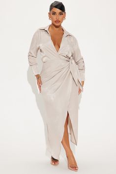 Available In Black, Blue, Sage, And Taupe. Maxi Shirt Dress Collar Long Sleeves Front Pocket Wrap Tie Waist No Stretch 50% Polyester 50% Rayon Imported | Business Classy Maxi Shirt Dress in Taupe size Small by Fashion Nova Plus Size Fashion For Women With Belly Over 50, Taupe Fashion, Womens Wrap Dress, Blue Sage, Dress Collar, Wrap Dresses, Maxi Shirts, Maxi Shirt Dress, Plus Size Fashion For Women