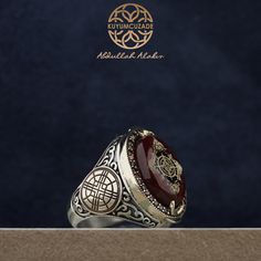 Men's epoxsi gemstone signet ring which will give you a head turning presence. This mystic, vintage style, engraved ring has a unique design for the polished, refined, and distinguished man. Perfect for casual and formal events, it will make your friends envious as you walk into the room full of confidence and pride. Looking for a unique, one of a kind GIFT FOR HIM, groomsman gift, father's day gift, teacher day gift? Look no further. This cool gemstone ring is the right answer and best gift for Red Wedding Band, Gemstone Wedding Band, Compass Symbol, Marine Gifts, Teacher Day, Gemstone Wedding, Groomsman Gift, Teachers Day Gifts, Engraved Ring