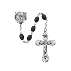 Sterling Silver Blackwood Rosary with 6x8mm Beads Rosary Gifts for Catholic Gifts Catholic Presents Rosary Gifts 8mm Bead Crucifix Rosary For Meditation, Crucifix Rosary With 8mm Beads For Meditation, Spiritual Rosary With 108 Beads And Crucifix, Praying The Rosary, Blessed Virgin Mary, Catholic Gifts, Heart And Mind, Black Wood, Finding Peace