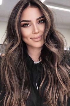 Bombshell Hair, Highlights Ombre, Brunette Hair With Highlights, Brunette Balayage Hair, Long Hair Color, Hair Color Ideas For Brunettes, Balayage Brunette