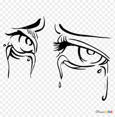 an eye crying with tears and tears on the eyes, hd png clipart