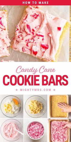 How to Make Candy Cane Cookie Bars Candy Cane Cookie, Peppermint Buttercream, Betty Crocker Sugar Cookies, Chewy Bars, How To Make Candy, Peppermint Recipes, Sugar Cookie Mix, Candy Cane Cookies, Homemade Frosting