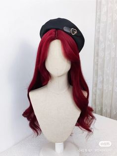 Cute Red Hairstyles, Hair Reference Long, Hair Doctor, Cosplay Hair, Kawaii Hairstyles, Hair Up Styles, Anime Hair