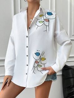 Embroidery Shirt Men, Fabric Paint Shirt, Fashion Illustration Poses, Hand Painted Dress, Fabric Painting On Clothes, Backless Blouse Designs, Paint Shirts, Doll Clothes Barbie