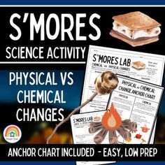 an anchor chart included in the science activity for students to learn how to use chemical changes