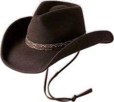 Western Style Felt Hat With Adjustable Short Brim, Western Style Adjustable Fit Felt Hat With Short Brim, Western Felt Hat With Adjustable Fit And Short Brim, Adjustable Western Felt Hat For Country Events, Brown Felt Hat Band For Country Events, Adjustable Felt Hat For Winter Country Events, Adjustable Western Felt Hat For Outdoor, Western Style Adjustable Felt Hat For Rodeo, Western Style Adjustable Fedora Felt Hat